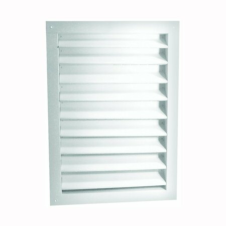 MASTER FLOW Dual Louver 14X24In White Alum DA1424W